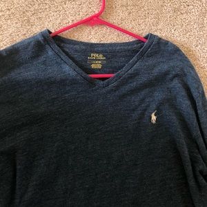 Men’s Blue Polo by Ralph Lauren Long Sleeve